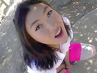 Shemale Goddess Yuri Myeon Seduces with Monster Cock